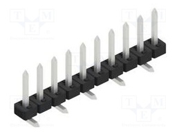 Connector: pin strips; pin header; male; PIN: 10; 2mm; SMT; 1x10