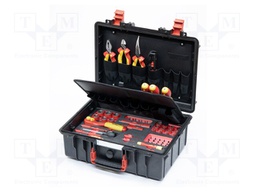 Kit: general purpose; for electricians,electric cars; 1kV; case