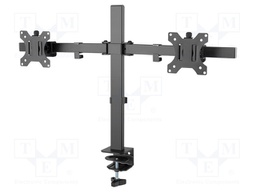 Monitor holder; 7kg; 17÷27"; Arm len: 425mm; for two monitors