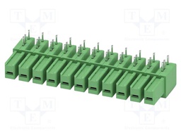 PCB headers, nominal cross section: 6 mm?, color: green, nom