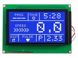 Display: LCD; 240x128; STN Negative; blue; 144x104mm; LED; PIN: 20