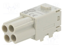 Connector: HDC; module; female; Han Modular Domino; PIN: 4