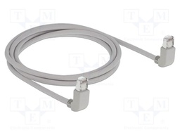 Patch cord; S/FTP; Cat: 6a; RJ45 up angled plug,both sides; Cu; 2m