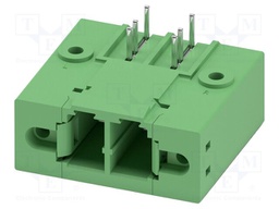 PCB headers, nominal cross section: 6 mm?, color: green, nom