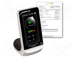 Meter: air quality; Range: 400÷5000ppm CO2; Humid.range: 20÷95%RH