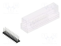 Connector: pin strips; pin header; male; PIN: 22; 2.54mm; SMT; 2x11