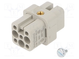 Connector: HDC; contact insert; female; C146,heavy|mate D; PIN: 8