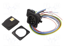 Connector: eMobility; 0.7m; three-phase; 5x6mm2+2x0,75mm2; 32A