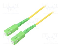 Fiber patch cord; OS2; SC/APC,both sides; 1m; LSZH; yellow