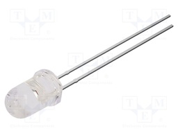 LED; yellow; 5mm; 12000mcd; 30°; Front: convex; 2.1VDC; No.of term: 2