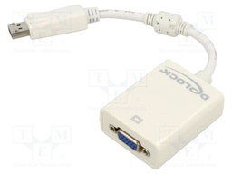Converter; D-Sub 15pin socket,DisplayPort plug,VGA female