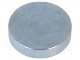 Magnet: permanent; samarium, cobalt; 220N; Ø: 32mm; H: 7mm; steel