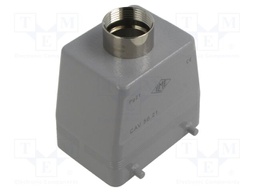 Enclosure: for HDC connectors; C-TYPE; size 66.40; high; PG21