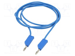 Test lead; 60VDC; 30VAC; 32A; Len: 2m; blue; Cond.cross sec: 2.5mm2