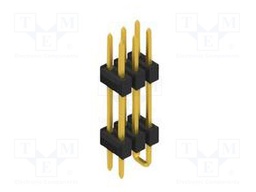 Connector: pin strips; pin header; male; PIN: 6; 2.54mm; SMT; 2x3