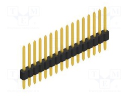 Connector: pin strips; pin header; male; PIN: 16; 1.27mm; THT; 1x16
