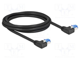 Patch cord; S/FTP; Cat: 6a; RJ45 left angled plug,both sides; 2m