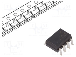 Optocoupler; SMD; Channels: 2; Out: logic; 2.5kV; 10Mbps; 10kV/μs