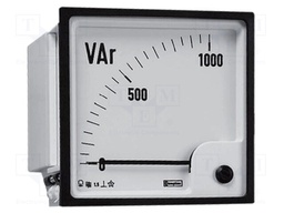 Meter: panel; analogue; 0÷40kVAR; Iin: 5A; Class: 1,5; 50÷60Hz; panel