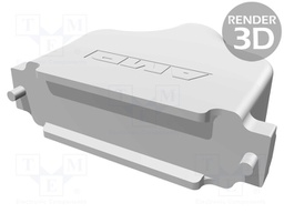 Enclosure: for D-Sub connectors; D-Sub 50pin,D-Sub HD 78pin