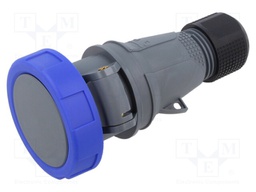 Connector: AC supply 3-phase; plug; female; straight; for cable