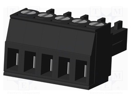 Connector: pluggable terminal block; plug; female; straight; 300V