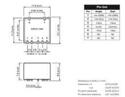 Converter: DC/DC; 1W; Uin: 18÷36V; 5VDC; Iout: 200mA; SMD; 2g; 100kHz