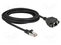 Extender Ethernet; S/FTP; Cat: 6a; RJ45 socket,RJ45 plug; 3m; LSZH