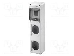 Enclosure: for modular components; IP65; wall mount; grey
