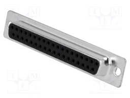 D-Sub; PIN: 37; plug; female; stamped and formed contacts