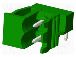 Connector: pluggable terminal block; socket; male; side,angled