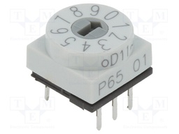 Switch: rotary; Pos: 10; 1uA/20mVDC; -60÷125°C; Mounting: THT