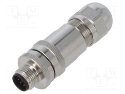Plug; M12; PIN: 8; male; A code-DeviceNet / CANopen; for cable
