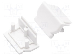 Cap for LED profiles; white; ABS; Application: UNI12; V: GEN2