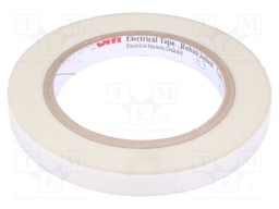 Tape: electrical insulating; W: 12mm; L: 33m; Thk: 177um; white; 5%