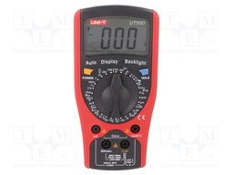 Digital multimeter; LCD,with a backlit; VAC: 2/20/200/750V; 20H