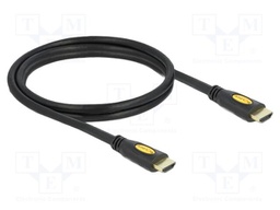 Cable; HDMI 1.4,High Speed + Ethernet; Len: 1.5m; black; 28AWG