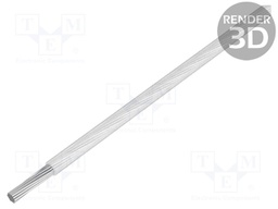 Wire; ThermoThin; stranded; Cu; 20AWG; white; ECA fluoropolymer