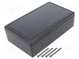 Enclosure: desktop; TENCLOS FLAT; X: 85mm; Y: 145mm; Z: 45mm; ABS