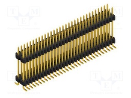Connector: pin strips; pin header; male; PIN: 62; 1.27mm; SMT; 2x31