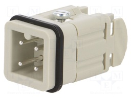 Connector: rectangular; male; EPIC H-A; PIN: 4; 3+PE; size H-A 3