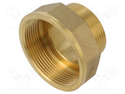 Male-female,reductive,hexagonal; brass CW617N; BR