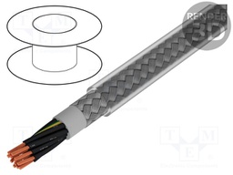 Wire; Pro-Met; 12G0,75mm2; tinned copper braid; PVC; transparent