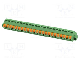 PCB connector, nominal cross section: 2.5 mm2, color: green,