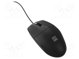 Optical mouse; black; USB A; wired; Features: PnP; 1.5m