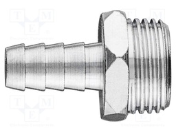 Plug-in nozzle; brass; Connection: 10mm; Thread: outside