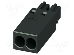 PCB connector, nominal cross section: 0.75 mm?, color: black