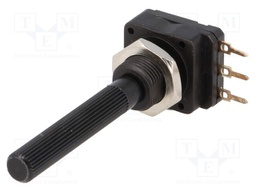 Potentiometer: shaft; single turn; 250Ω; 200mW; THT; 6mm; plastic
