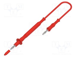 Test lead; 60VDC; 30VAC; 12A; probe tip,banana plug 4mm; Len: 1m