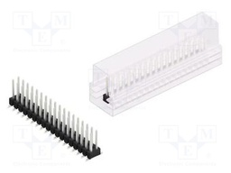 Connector: pin strips; pin header; male; PIN: 36; 2.54mm; SMT; 2x18
